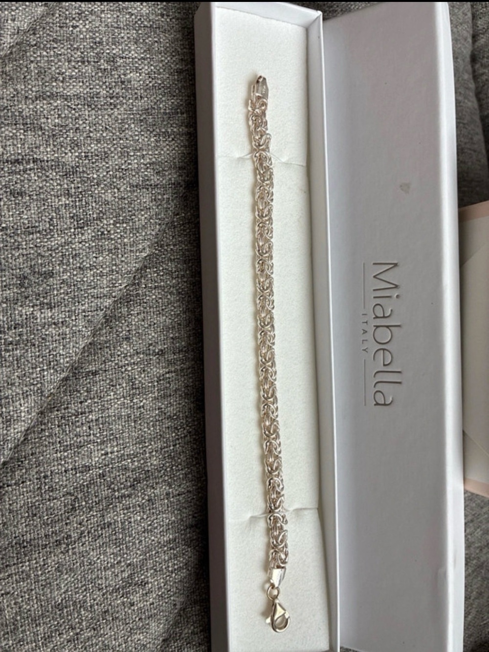Miabella sterling silver bracelet 7 inches